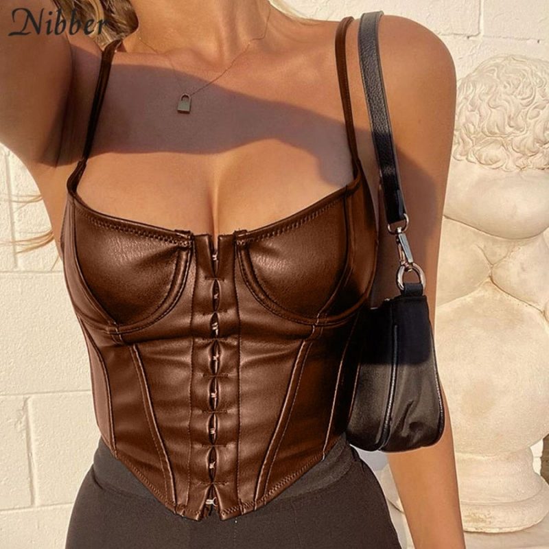 Corset Cuero Marron